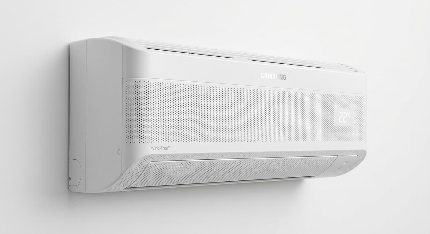 Aircond Samsung Bespoke AI Wind-Free Premium Pro 1.5HP dipasang di dinding rumah Malaysia