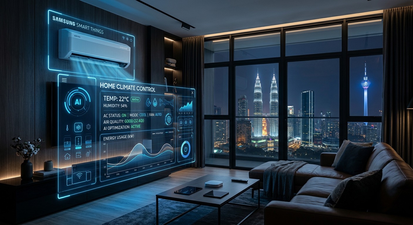 AI Auto Comfort: Aircond Yang Melaras Sendiri — Samsung air conditioner